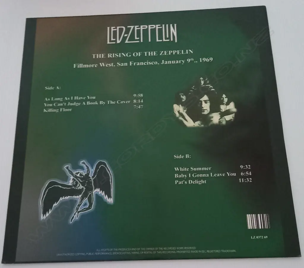 Led Zeppelin, The Rising Of The Zeppelin (Blue vinyl) Image 1++